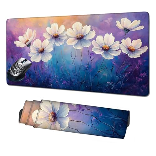 Gaming Mauspad XXL,1600x800x3mm Mauspad Blume Mousepad Lila Schreibtischunterlage mit rutschfeste Gummibasis,Vernähte Kanten Mouse Pad Verbessert Geschwindigkeit und Präzision,Zubehör Gaming X1-1926 Gaming Mauspad XXL,1600x800x3mm Mauspad Blume Mousepad Lila Schreibtischunterlage mit rutschfeste Gummibasis,Vernähte Kanten Mouse Pad Verbessert Geschwindigkeit und Präzision,Zubehör Gaming X1-1926 von Xhgtehng