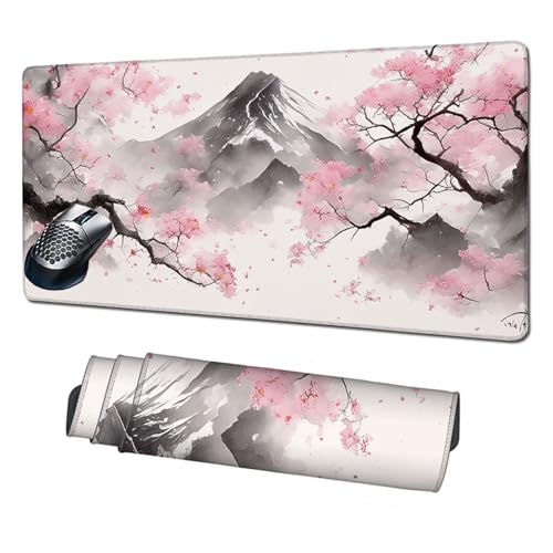 Gaming Mauspad XXL,1600x800x3mm Mauspad Japan Mousepad Berg Schreibtischunterlage mit rutschfeste Gummibasis,Vernähte Kanten Mouse Pad Verbessert Geschwindigkeit und Präzision,Zubehör Gaming X1-1996 Gaming Mauspad XXL,1600x800x3mm Mauspad Japan Mousepad Berg Schreibtischunterlage mit rutschfeste Gummibasis,Vernähte Kanten Mouse Pad Verbessert Geschwindigkeit und Präzision,Zubehör Gaming X1-1996 von Xhgtehng