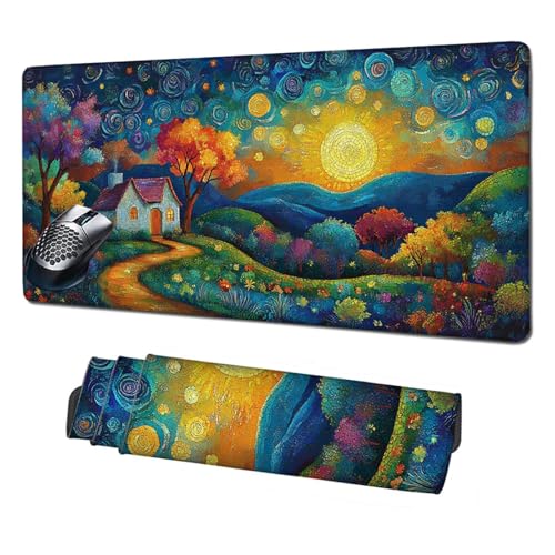 Gaming Mauspad XXL,1600x800x3mm Mauspad Karikatur Mousepad Sternenhimmel Schreibtischunterlage mit rutschfeste Gummibasis,Vernähte Kanten Mouse Pad Verbessert Geschwindigkeit und Präzision X1-1968 Gaming Mauspad XXL,1600x800x3mm Mauspad Karikatur Mousepad Sternenhimmel Schreibtischunterlage mit rutschfeste Gummibasis,Vernähte Kanten Mouse Pad Verbessert Geschwindigkeit und Präzision X1-1968 von Xhgtehng