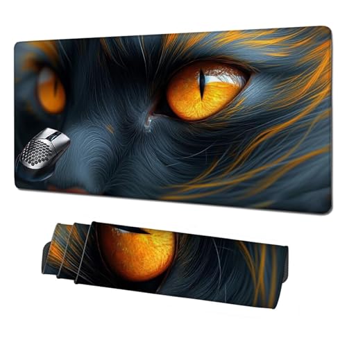 Gaming Mauspad XXL,1600x800x3mm Mauspad Katze Mousepad Grau Schreibtischunterlage mit rutschfeste Gummibasis,Vernähte Kanten Mouse Pad Verbessert Geschwindigkeit und Präzision,Zubehör Gaming X1-1994 Gaming Mauspad XXL,1600x800x3mm Mauspad Katze Mousepad Grau Schreibtischunterlage mit rutschfeste Gummibasis,Vernähte Kanten Mouse Pad Verbessert Geschwindigkeit und Präzision,Zubehör Gaming X1-1994 von Xhgtehng