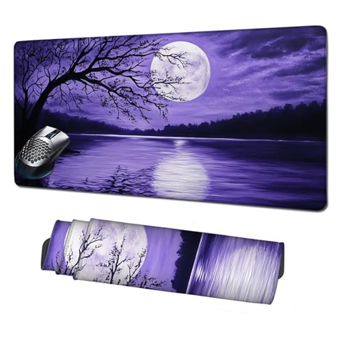 Gaming Mauspad XXL,1600x800x3mm Mauspad Lila Mousepad See Schreibtischunterlage mit rutschfeste Gummibasis,Vernähte Kanten Mouse Pad Verbessert Geschwindigkeit und Präzision,PC Zubehör Gaming X1-1804 Gaming Mauspad XXL,1600x800x3mm Mauspad Lila Mousepad See Schreibtischunterlage mit rutschfeste Gummibasis,Vernähte Kanten Mouse Pad Verbessert Geschwindigkeit und Präzision,PC Zubehör Gaming X1-1804 von Xhgtehng