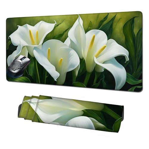 Gaming Mauspad XXL,1600x800x3mm Mauspad Lilie Mousepad Anlage Schreibtischunterlage mit Rutschfeste Gummibasis,Vernähte Kanten Mouse Pad Verbessert Geschwindigkeit und Präzision,Zubehör Gaming X1-1990 Gaming Mauspad XXL,1600x800x3mm Mauspad Lilie Mousepad Anlage Schreibtischunterlage mit Rutschfeste Gummibasis,Vernähte Kanten Mouse Pad Verbessert Geschwindigkeit und Präzision,Zubehör Gaming X1-1990 von Xhgtehng