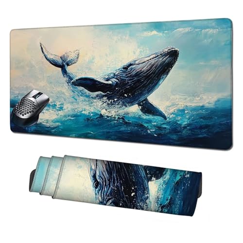 Gaming Mauspad XXL,1600x800x3mm Mauspad Tier Mousepad Hai Schreibtischunterlage mit rutschfeste Gummibasis,Vernähte Kanten Mouse Pad Verbessert Geschwindigkeit und Präzision,PC Zubehör Gaming X1-1916 Gaming Mauspad XXL,1600x800x3mm Mauspad Tier Mousepad Hai Schreibtischunterlage mit rutschfeste Gummibasis,Vernähte Kanten Mouse Pad Verbessert Geschwindigkeit und Präzision,PC Zubehör Gaming X1-1916 von Xhgtehng