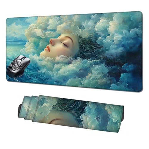Gaming Mauspad XXL,1600x800x3mm Mauspad Wellen Mousepad Frau Schreibtischunterlage mit rutschfeste Gummibasis,Vernähte Kanten Mouse Pad Verbessert Geschwindigkeit und Präzision,Zubehör Gaming X1-1810 Gaming Mauspad XXL,1600x800x3mm Mauspad Wellen Mousepad Frau Schreibtischunterlage mit rutschfeste Gummibasis,Vernähte Kanten Mouse Pad Verbessert Geschwindigkeit und Präzision,Zubehör Gaming X1-1810 von Xhgtehng