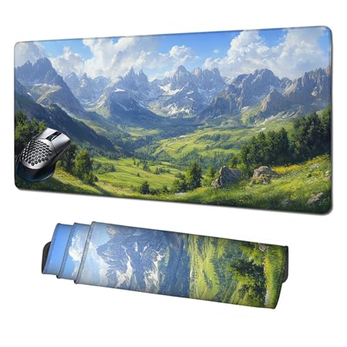 Gaming Mauspad XXL,1600x800x3mm Mauspad Wiese Mousepad Wolken Schreibtischunterlage mit Rutschfeste Gummibasis,Vernähte Kanten Mouse Pad Verbessert Geschwindigkeit und Präzision,Zubehör Gaming X1-1800 Gaming Mauspad XXL,1600x800x3mm Mauspad Wiese Mousepad Wolken Schreibtischunterlage mit Rutschfeste Gummibasis,Vernähte Kanten Mouse Pad Verbessert Geschwindigkeit und Präzision,Zubehör Gaming X1-1800 von Xhgtehng