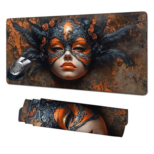 XXL Mauspad Frau Mousepad 1600x800x3mm, Rutschfeste Schreibtischunterlage Blätter Gaming Mauspad, Mouse Pad mit Vernähten Kanten, Wasserdicht Mauspads für PC, Büro, Laptop, Computer, Geschenke X1-1897 XXL Mauspad Frau Mousepad 1600x800x3mm, Rutschfeste Schreibtischunterlage Blätter Gaming Mauspad, Mouse Pad mit Vernähten Kanten, Wasserdicht Mauspads für PC, Büro, Laptop, Computer, Geschenke X1-1897 von Xhgtehng