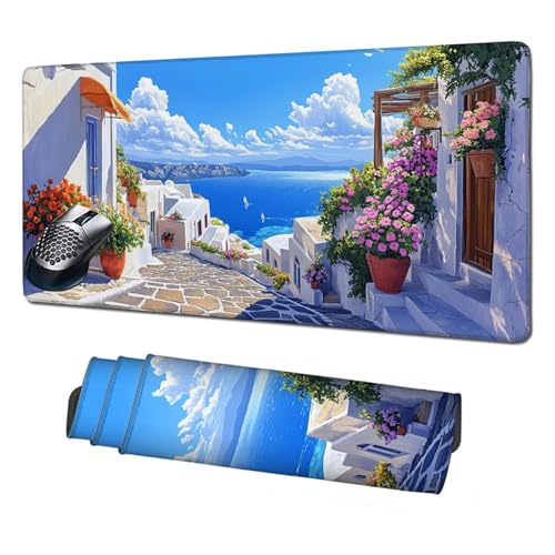 XXL Mauspad Kleine Stadt Mousepad 1600x800x3mm,rutschfeste Schreibtischunterlage Meer Gaming Mauspad,Mouse Pad mit Vernähten Kanten,Wasserdicht Mauspads für PC,Büro,Laptop,Computer,Geschenke X1-1969 XXL Mauspad Kleine Stadt Mousepad 1600x800x3mm,rutschfeste Schreibtischunterlage Meer Gaming Mauspad,Mouse Pad mit Vernähten Kanten,Wasserdicht Mauspads für PC,Büro,Laptop,Computer,Geschenke X1-1969 von Xhgtehng