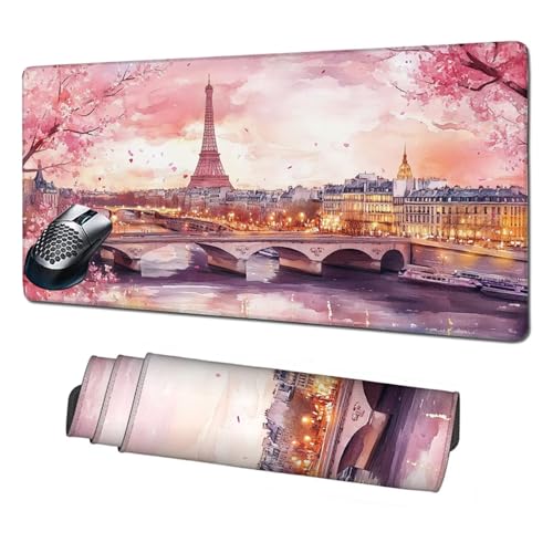 XXL Mauspad Rosa Mousepad 1600x800mm,rutschfeste Schreibtischunterlage Turm Gaming Mauspad,Mouse Pad mit Vernähten Kanten,Wasserdicht Mauspads für PC,Büro,Laptop,Computer,Geschenke für Frauen X1-1987 XXL Mauspad Rosa Mousepad 1600x800mm,rutschfeste Schreibtischunterlage Turm Gaming Mauspad,Mouse Pad mit Vernähten Kanten,Wasserdicht Mauspads für PC,Büro,Laptop,Computer,Geschenke für Frauen X1-1987 von Xhgtehng