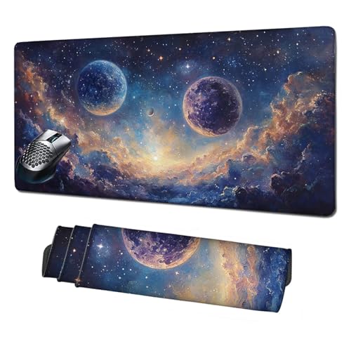 XXL Mauspad Sternenhimmel Mousepad 1600x800x3mm,rutschfeste Schreibtischunterlage Landschaft Gaming Mauspad,Mouse Pad mit Vernähten Kanten,Wasserdicht Mauspads für PC,Büro,Laptop,Computer X1-1883 XXL Mauspad Sternenhimmel Mousepad 1600x800x3mm,rutschfeste Schreibtischunterlage Landschaft Gaming Mauspad,Mouse Pad mit Vernähten Kanten,Wasserdicht Mauspads für PC,Büro,Laptop,Computer X1-1883 von Xhgtehng