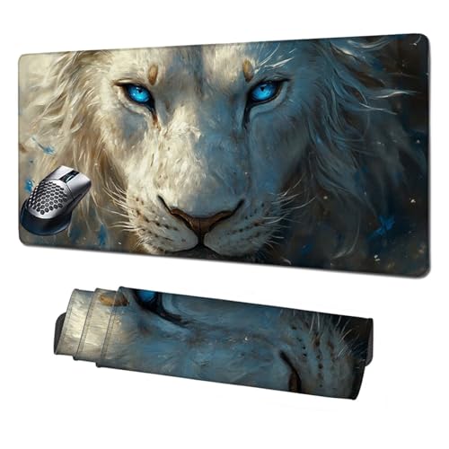 XXL Mauspad Tier Mousepad 1600x800mm,rutschfeste Schreibtischunterlage Löwe Gaming Mauspad,Mouse Pad mit Vernähten Kanten,Wasserdicht Mauspads für PC,Büro,Laptop,Computer,Geschenke für Frauen X1-1933 XXL Mauspad Tier Mousepad 1600x800mm,rutschfeste Schreibtischunterlage Löwe Gaming Mauspad,Mouse Pad mit Vernähten Kanten,Wasserdicht Mauspads für PC,Büro,Laptop,Computer,Geschenke für Frauen X1-1933 von Xhgtehng