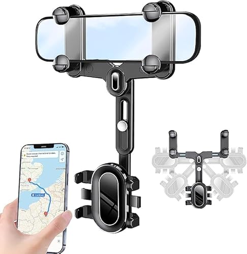 XiJiefa Rückspiegel Telefonhalter,Multifunktionale 360 °einziehbare Handyhalterung Auto Mit Universeller Halterung für Spiegel für Alle Handys XiJiefa Rückspiegel Telefonhalter,Multifunktionale 360 °einziehbare Handyhalterung Auto Mit Universeller Halterung für Spiegel für Alle Handys von XiJiefa
