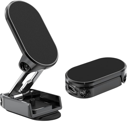 XiJiefa Auto Phone Holde,Magnetische Auto Handyhalterung: 360° Rotation, Kompatibel mit Smartphones,Handyhalterung Auto（Schwarz） von XiJiefa