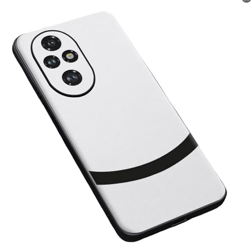 XiJiefa Honor 200 Pro 5G Hülle, Case mit Stoßdämpfende Fallschutz,Anti-KratztAnti-Rutsch Soft TPU+Kunstleder Protector Handyhülle（White） von XiJiefa