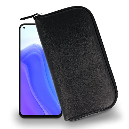 XiRRiX Handytasche für Smartphone 5XL 7" Größe - Modell 2.1 - universal Handyhülle mit Handschlaufe - Handy Hülle mit Reißverschluss - Tasche schwarz von XiRRiX