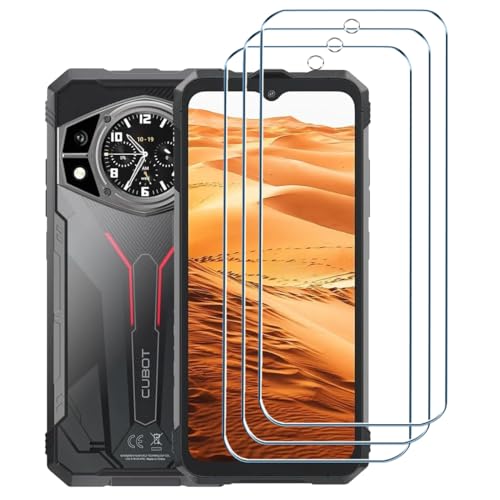 Xiangyun 3 Stücke Schutzfolie für Cubot KingKong AX (6.58") Schutzglas Panzerglas, 9H Härte, Membrane HD, Anti-Kratzen, Anti-Bläschen, Gehärtetes Glas Displayschutz von Xiangyun