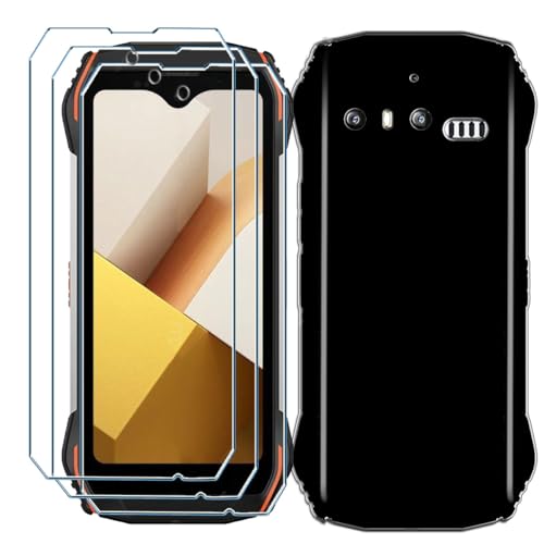 Xiangyun Handyhülle für Blackview N6000 Hülle + 3 X Panzerglas Gehärtetem Glas Filmschutz Schutzfolien, Silikon Soft Schwarz Fall TPU Leichte Protection Case Cover (4.3") von Xiangyun