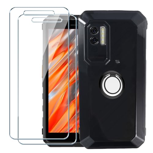 Xiangyun Handyhülle für Ulefone Power Armor X11 Hülle + 2 X Panzerglas Gehärtetem Glas Filmschutz Schutzfolien + 1 X Handy Ring, Silikon Soft Schwarz Fall TPU Leichte Protection Case Cover (5.45") von Xiangyun