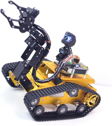 Smart Robot Car Kit for Raspberry Pi, Tank Robot Chassis Real-Time Video Transmission, WiFi/Bluetooth Control, Path Planning, Programmable Robot Kit von XiaoR GEEK