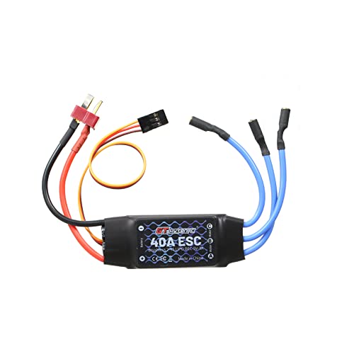 XiaoXIn 2-4S 40A Brushless ESC Motor Speed Controller Fernbedienung BEC ESC für Fixed Wing Flugzeuge 450 V2 Hubschrauber Boot FPV F450 Mini Quadcopter Drone T Plug von XiaoXIN