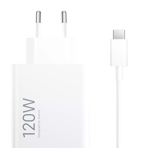 Xiaomi 120 W,HyperCharge Combo (Type-A) Ladegerät, USB-Anschluss, USB-C-Kabel, intelligente Identifikation von Geräten, Weiß (ES-Version) von Xiaomi MC