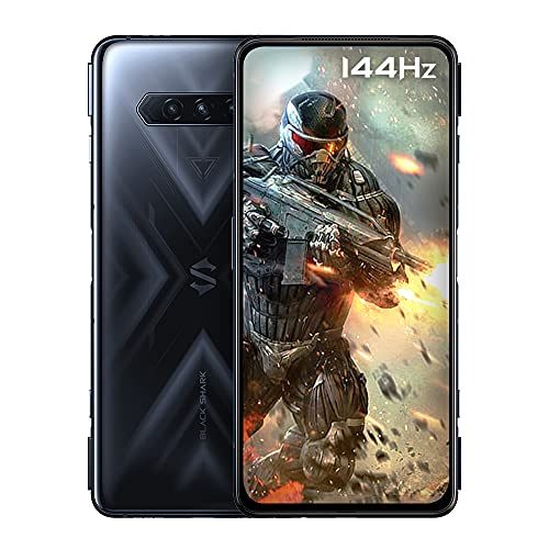 Black Shark 4 [5G] - Smartphone, 8+128 GB, Display: 144 Hz 6,67 Zoll/ca. 16,9 cm, Snapdragon 870, 48 MP Dreifachkamera, Akku 4500 mAh, LPDDR5 RAM + UFS3.1 Storage, Schwarz (Global-Version) von Black Shark