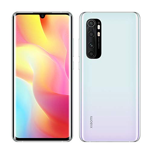 Mi Note 10 Lite Smartphone 6GB 128GB Qualcomm® Snapdragon™ 730G Processor AI Quad Kamera 6.47″ 3D Curved AMOLED Display 5260 mAh typ NFC Weiß [Globale Version] von Xiaomi