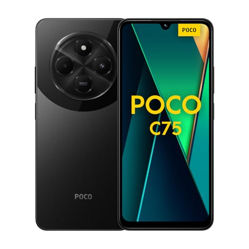 Poco C75 8GB 256GB Black, Android Smartphone, 2.0GHz, 6.88" Display, 50MP AI dual Camera, 5160mAH Battery von Xiaomi