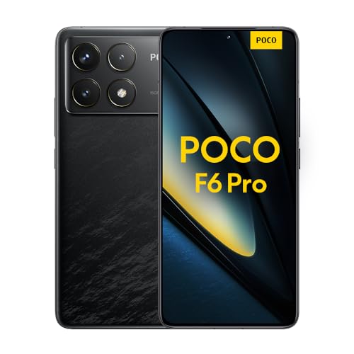 Poco F6 Pro Smartphone, 12+256GB Handy ohne Vertrag, 120Hz 6,67" WQHD+ AMOLED Display, 50MP OIS Dreifach-Kamera, 5000mAh, 120W HyperCharge, Dual-SIM, Black von Xiaomi