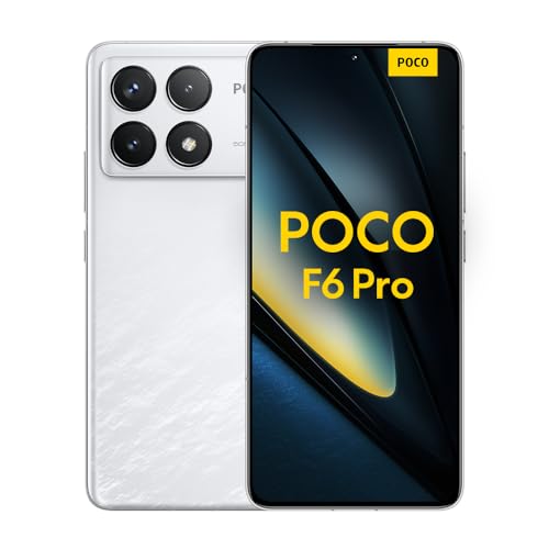 Poco F6 Pro Smartphone, 12+512GB Handy ohne Vertrag, 120Hz 6,67" WQHD+ AMOLED Display, 50MP OIS Dreifach-Kamera, 5000mAh, 120W HyperCharge, Dual-SIM, White von Xiaomi