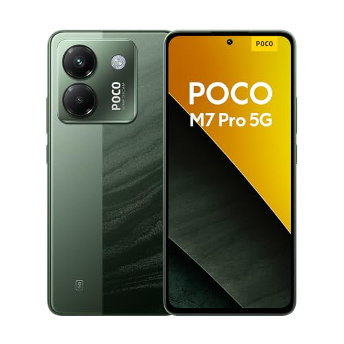 Poco M7 Pro 5G Smartphone, 8+256GB, Green, Klare 50MP Sony Kamera mit OIS, 5110mAh Akku, 45W TurboCharge, 120Hz augenschonendes AMOLED Display von Xiaomi
