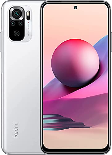 Xiaomi Redmi Note 10S Smartphone RAM 6 GB ROM 64 GB 6,43 '' AMOLED DotDisplay 64 MP Kamera 33 W Schnellladung MediaTek Helio G95 3,5 mm Kopfhörerbuchse 5000 mAh (typ) Akku weiß [Globale Version] von Xiaomi