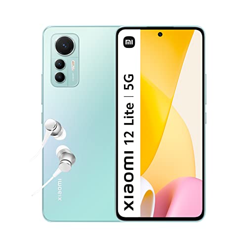 Xiaomi 12 Lite 5G Smartphone+Kopfhörer, 8+128GB Handy ohne Vertrag, 6.55” 120Hz AMOLED Display, 108MP Dreifach-Kamera, 4300mAh, 67W Turbo-Charging, Green (DE Version + 2 Jahre Garantie) von Xiaomi