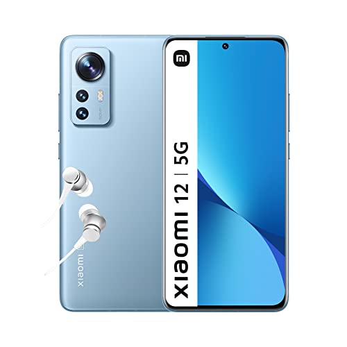 Xiaomi 12-Smartphone+Kopfhörer, 8+128GB Handy ohne Vertrag, 6.28" 120Hz AMOLED Display, Snapdragon 8 Gen 1, 50MP Dreifach-Kamera in Profiqualität, 4500mAh, Blau(2 Jahre Garantie+Amazon DE Exclusive) von Xiaomi