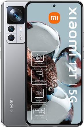 Xiaomi 12T 16,9 cm (6.67 ) Dual-SIM Android 12 5G USB Typ-C 8 GB 256 GB 5000 mAh Silber (42525) von Xiaomi