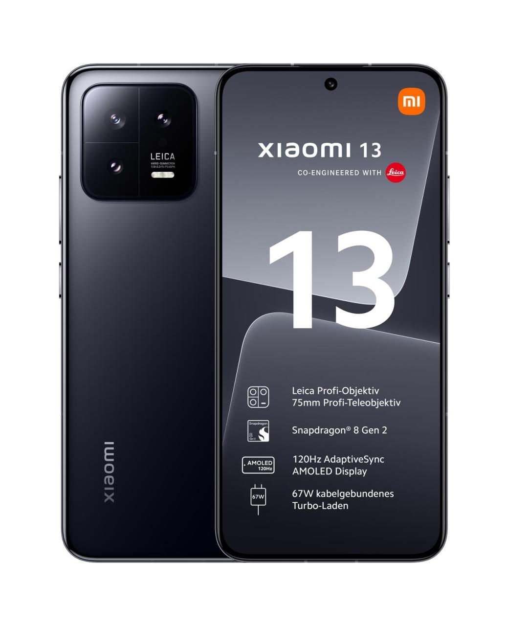 Xiaomi 13, 5G 256GB/8GB - Schwarz Xiaomi 13, 5G 256GB/8GB - Schwarz von Xiaomi