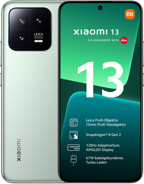 Xiaomi 13 8GB RAM 256GB Dual-SIM flora green von Xiaomi