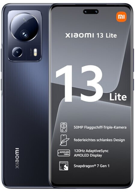 Xiaomi 13 Lite 128GB Dual-SIM black von Xiaomi