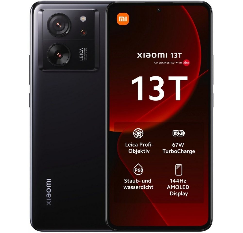 Xiaomi 13T 5G 256 GB / 8 GB - Smartphone - black Smartphone (6,67 Zoll) von Xiaomi