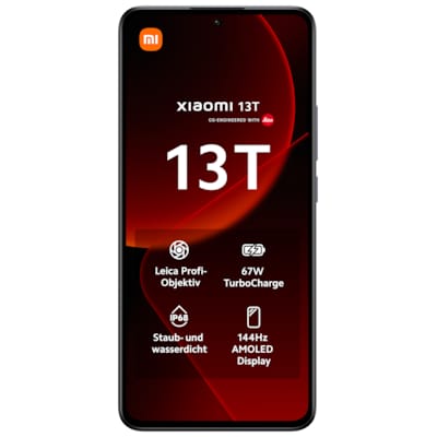 Xiaomi 13T 5G 8/256GB Dual-SIM Smartphone black EU von Xiaomi