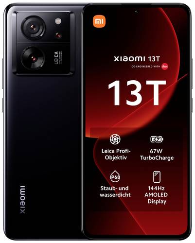Xiaomi 13T 5G Smartphone 256GB 16.9cm (6.67 Zoll) Schwarz Android™ 13 Dual-SIM von Xiaomi