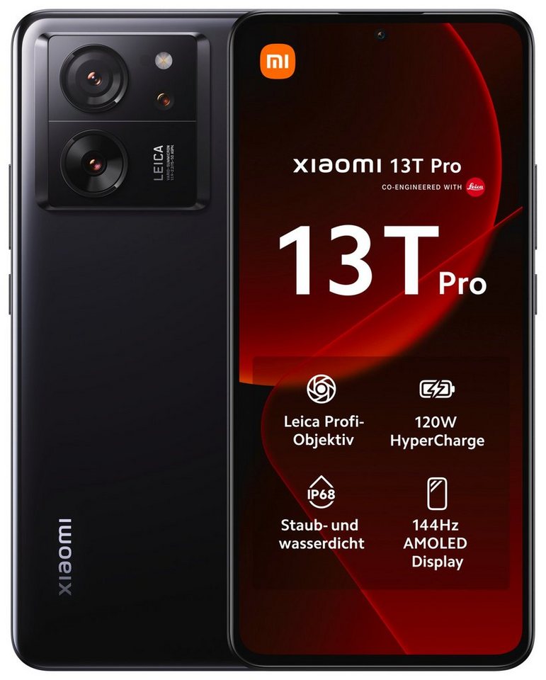 Xiaomi 13T Pro mit 12GB RAM + 512GB internem Speicher Smartphone (16,94 cm/6,67 Zoll, 512 GB Speicherplatz, 50 MP Kamera, 16,94 cm (6,67 Zoll) 144 Hz CrystalRes AMOLED Display) von Xiaomi