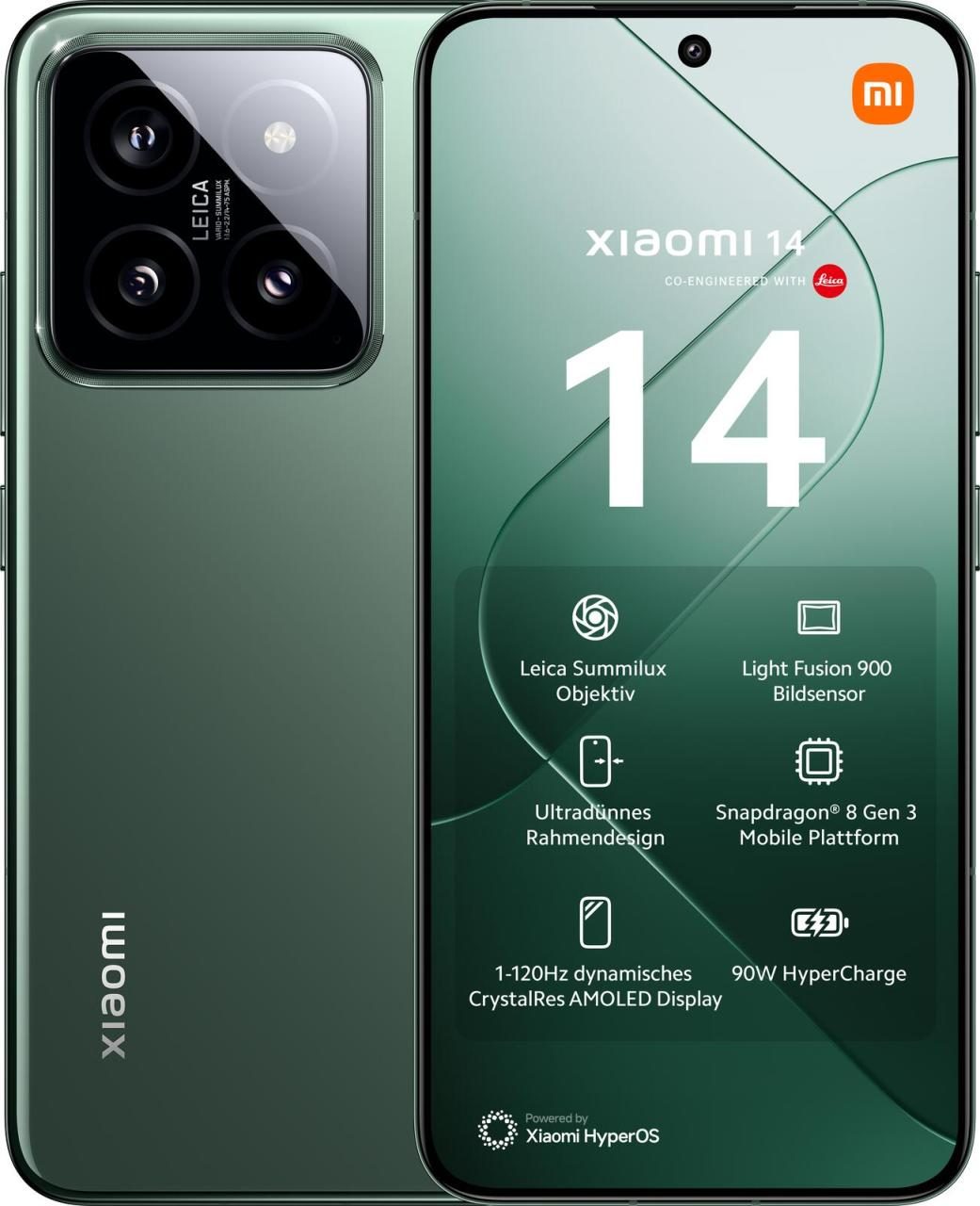 Xiaomi 14 5G 512GB, Grün Xiaomi 14 5G 512GB, Grün von Xiaomi