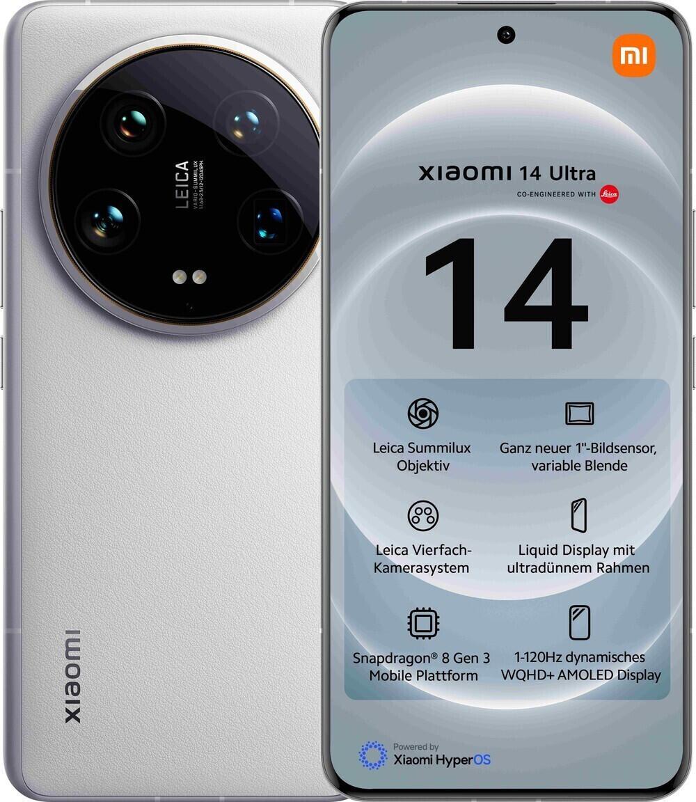 Xiaomi 14 Ultra -5G- 512GB/16GB Dual-SIM, weiß Xiaomi 14 Ultra -5G- 512GB/16GB Dual-SIM, weiß von Xiaomi