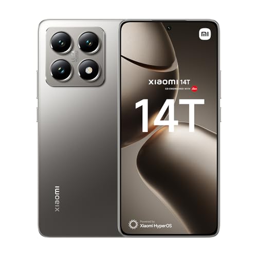 Xiaomi 14T, 5G Smartphone, 12+256GB Handy ohne Vertrag, 144Hz 6.67'' AI Display, Leica Kamera, MediaTek Dimensity 8300-Ultra, 5000mAh, 67W HyperCharge, Dual-SIM, Titanium Xiaomi 14T, 5G Smartphone, 12+256GB Handy ohne Vertrag, 144Hz 6.67'' AI Display, Leica Kamera, MediaTek Dimensity 8300-Ultra, 5000mAh, 67W HyperCharge, Dual-SIM, Titanium von Xiaomi