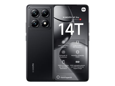Xiaomi 14T Pro 512GB DS Black 6.7 EU 5G (12GB) Android von Xiaomi
