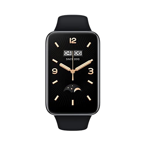 Xiaomi Band 7 Pro Smartwatch mit GPS (Global Version), Gesundheits- und Fitness-Aktivitätstracker, High-Res, AMOLED-Bildschirm, Herzfrequenz und SPO-Überwachung, 12 Tage Akku-Smartwatch, Schwarz von Xiaomi