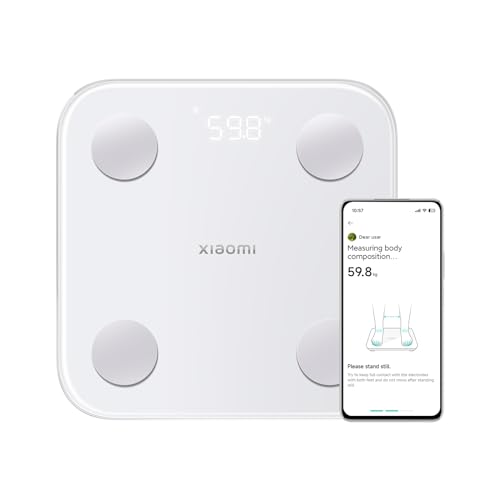 Xiaomi Body Composition Scale S400 Personenwaage mit Dual-Frequenz-Messung, 25 Gesundheitsindikatoren, bis zu 150 kg und Genauigkeit von 100g, Weiß von Xiaomi
