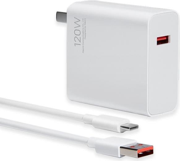 Xiaomi - HyperCharge Original - Typ-C Kabel - 120W - Weiss - Schnellladegerät laden Reiseadapter EU-Stecker (MDY-13-EE) von Xiaomi