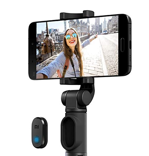Xiaomi Mi 2in1Tripod Selfie Stick, schwarz, 360° drehbar, Smartphone-Halterung, 155g, abnehmbare Bluetooth-Fernbedienung, 60mAh Akku, 42cm Länge, BT Auslöser, Tisch-&Bodenstativ von Xiaomi