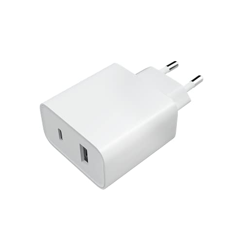 Xiaomi Mi 33W Wall Charger (Type-A+ Type-C), Ladegerät für Smartphones und Notebooks, kompatibel mit Apple Notebook und iPad, Dual Port, Weiß von Xiaomi